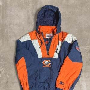 Vintage Chicago Bears Starter Pro Line NFL Pullover Jacket Hoodie Size M